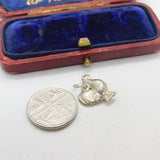 Sterling Silver Little Chicken Charm Pendant Vintage c1970