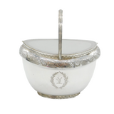 George III Sterling Silver Crested Double-Sided Tea Caddy Antique 1800 London