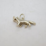 Sterling Silver Fox Form Charm Pendant Vintage c1970s