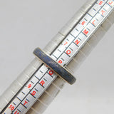 Sterling Silver Mexican Blue Hardstone Studio Band Ring Vintage c1970 Size P 1/2