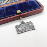 Sterling Silver South Dakota USA Charm Pendant Vintage c1970