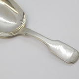 Victorian Sterling Silver Fiddle Pattern Tea Caddy Spoon Antique 1839 London