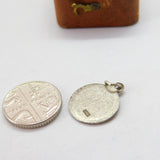 Sterling Silver St Christopher Patron of Travel Charm Pendant Vintage c1970