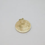 Sterling Silver Raised Edge St Christopher Travel Charm Pendant Vintage c1970s
