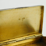 19th Century Russian .84 Silver Niello Enamel Snuff Box Antique c1880s