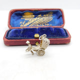 Sterling Silver Tuk-Tuk Charm Pendant Vintage c1970