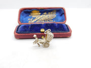 Sterling Silver Tuk-Tuk Charm Pendant Vintage c1970