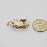 Sterling Silver NUVO Opening Steam Locomotive Charm Pendant Vintage c1970s