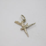 Sterling Silver Ballerina Dancer Charm Pendant Vintage c1970