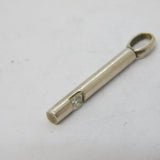Sterling Silver Paste Set Drop Charm Pendant Vintage c1970s