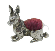 Sterling Silver Cast Bunny Rabbit Pin Cushion Vintage London