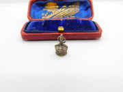 Sterling Silver Crown Charm Pendant Vintage c1970