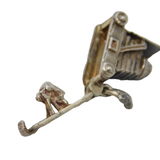 Sterling Silver Traditional Opening Camera Charm Pendant Vintage c1970s