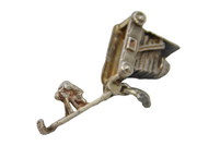 Sterling Silver Traditional Opening Camera Charm Pendant Vintage c1970s
