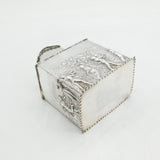 Victorian Sterling Silver Neoclassical Tea Caddy Antique 1892 Birmingham