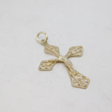 .800 Silver Crucifix Cross Charm Pendant Vintage c1970