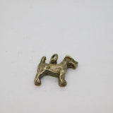 Sterling Silver Terrier Dog Charm Pendant Vintage c1970s