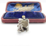 Sterling Silver Mr Piano Man Charm Pendant Vintage c1970