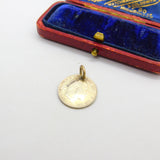Sterling Silver Edward VII Threepence Coin Charm Pendant Vintage 1909