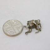 Sterling Silver Sagittarius Zodiac Charm Pendant Vintage c1970