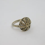 Sterling Silver Marcasite Domed Art Deco Dress Ring Antique c1930 Size L