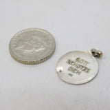 Sterling Silver St Christopher Travel Charm Pendant Vintage c1970s