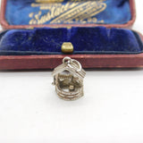 Sterling Silver Wishing Well Good Luck Charm Pendant Vintage c1970