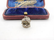 Sterling Silver Wishing Well Good Luck Charm Pendant Vintage c1970