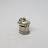 Sterling Silver British Postbox Charm Pendant Vintage c1970