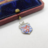 Sterling Silver & Enamel Luxemburg Charm Pendant Vintage c1970