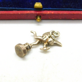 Sterling Silver Eros 'The Winged Archer' Charm Pendant Vintage c1970