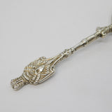 Victorian Sterling Silver Shell Bowl Regal Tea Caddy Spoon Antique London 1891