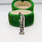 Sterling Silver Totem Charm Pendant Vintage c1970