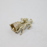 Sterling Silver Dancing Couple Figures Charm Pendant Vintage c1970