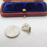 Sterling Silver Bugle Trumpet Horn Charm Pendant Vintage c1970