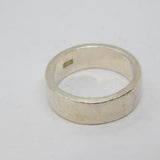 Sterling Silver Chunky Wedding Band Ring Vintage c1970 Size U