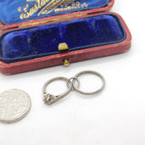 Sterling Silver Wedding & Engagement Ring Charm Pendant Vintage c1970