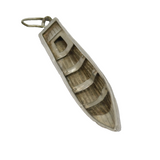 Sterling Silver Canoe Boat Charm Pendant Vintage c1970