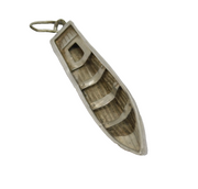 Sterling Silver Canoe Boat Charm Pendant Vintage c1970