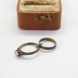 Sterling Silver Wedding & Engagement Ring Charm Pendant Vintage c1970