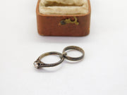 Sterling Silver Wedding & Engagement Ring Charm Pendant Vintage c1970