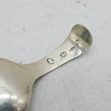 George III Sterling Silver Check Pattern Tea Caddy Spoon Antique 1810 Birmingham