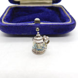 Sterling Silver Enamel Beer Stein Tankard Charm Pendant Vintage c1970