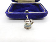 Sterling Silver Enamel Beer Stein Tankard Charm Pendant Vintage c1970