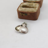 Sterling Silver Musical Maracas Charm Pendant Vintage c1970