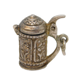 Sterling Silver Lidded Stein Tankard Charm Pendant Vintage c1970