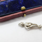 Sterling Silver Manneken Piss Statue Charm Pendant Vintage c1970