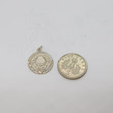 Sterling Silver Crab Cancer Horoscope Symbol Charm Pendant Vintage c1970