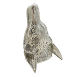 Sterling Silver Georgian Style Fox Mask Form Stirrup Cup Vintage 1960 London