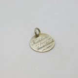 Victorian Sterling Silver 'Kathleen' Love Token Charm Pendant Antique c1886